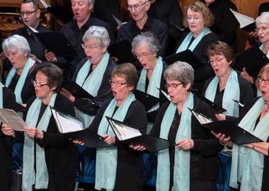 Ayr Choral Union rehearsing