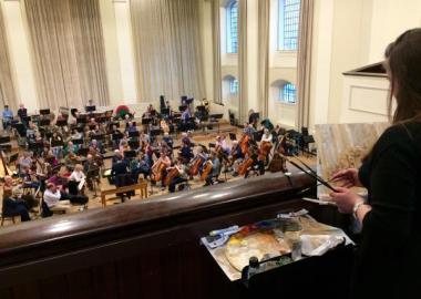 Rehearsal Orchestra (photo by Paul Coleman)