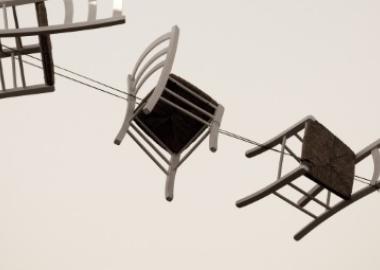 flying wooden chairs