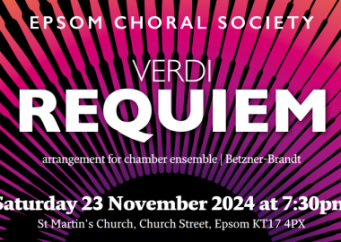 Epsom Choral Society Autumn Concert flyer Verdi Requiem